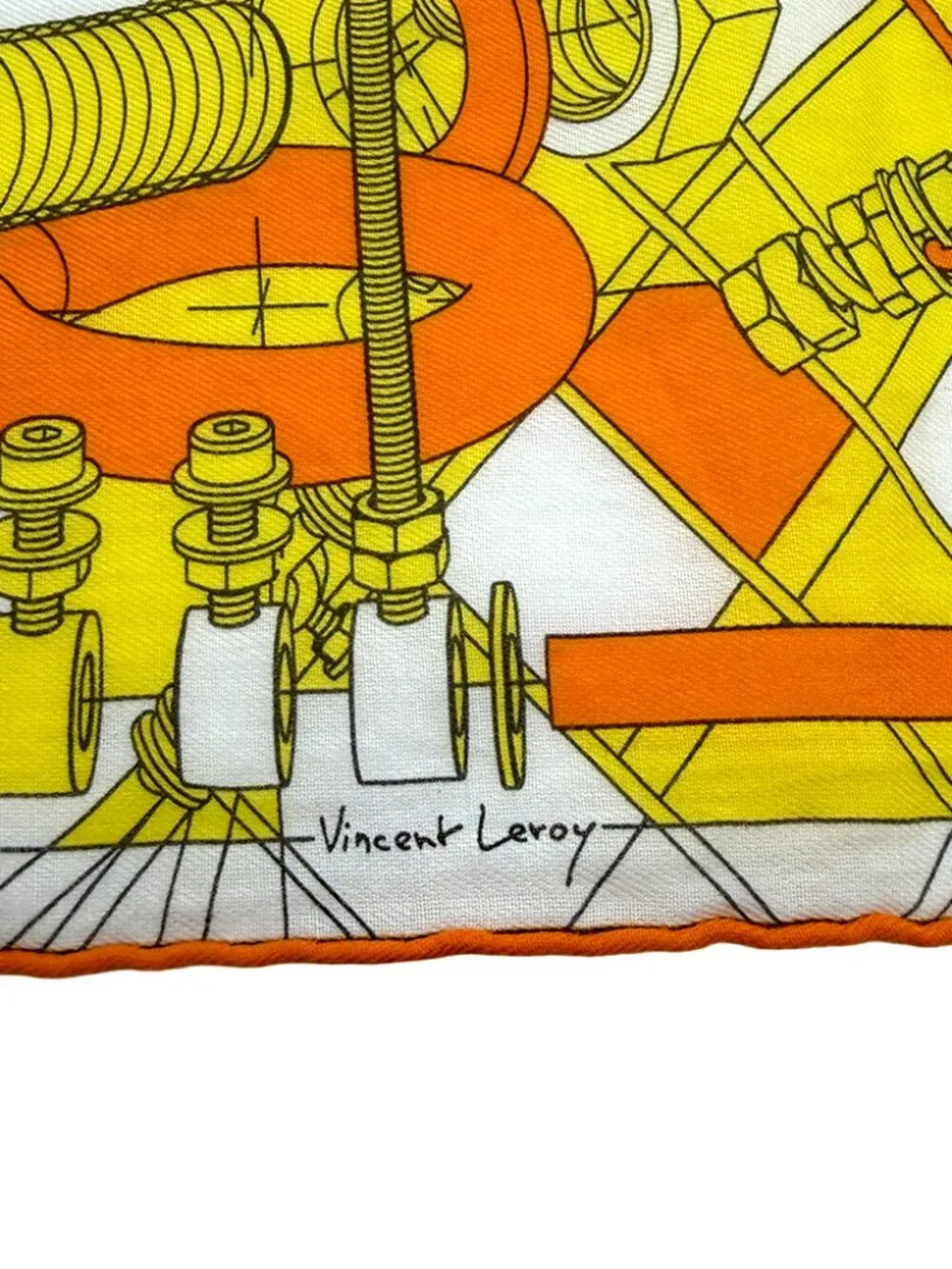 Hermès Step into the Frame 100% Cotton Scarf 2019 Men's Collection